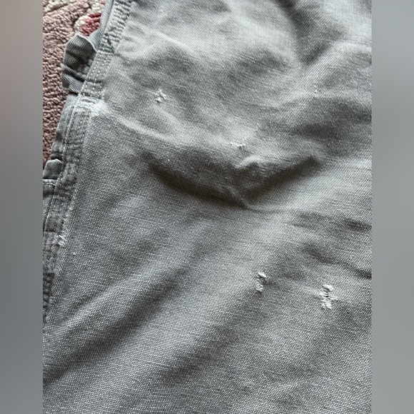 Carhartt Gray Work Pants Loose Fit Carpenter 100% Cotton 42x32 *flawed - Picture 7 of 12